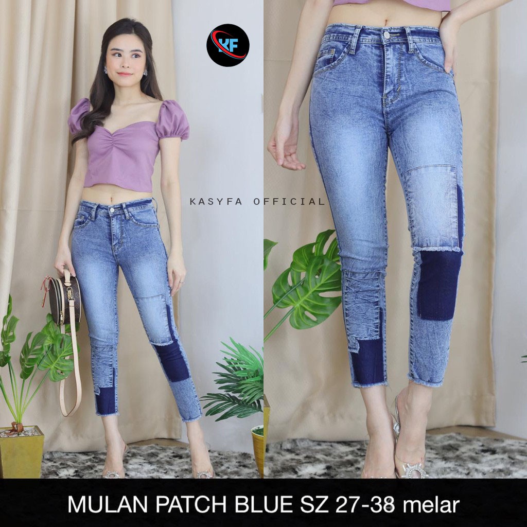 CELANA JEANS SNOW MULAN PATCH SERIES 7/9