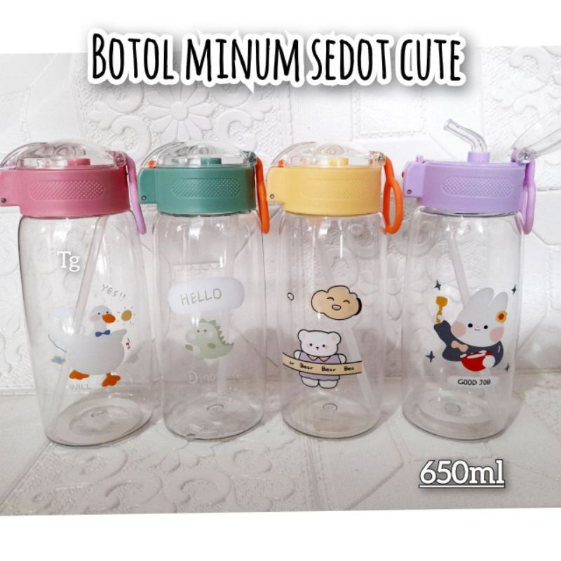 (COD) BOTOL MINUM CUTE / 700 ML / BOTOL MINUM ANAK / BOTOL MINUM