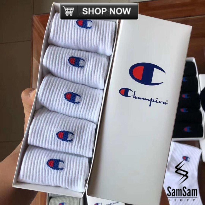 Champion Socks / Kaos Kaki Champion Original - Putih