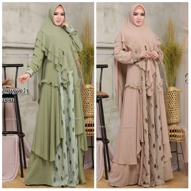 Gamis Set Khimar daneen Syari by eric Summers