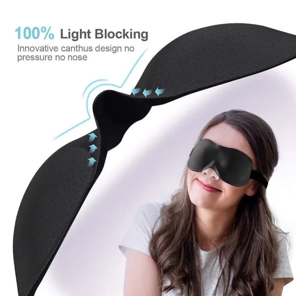 Penutup mata tidur travel 3D Kacamata Tidur Anti Silau Insomnia Sleep Mask Eye Mask Travel Soft Sleeping Googles