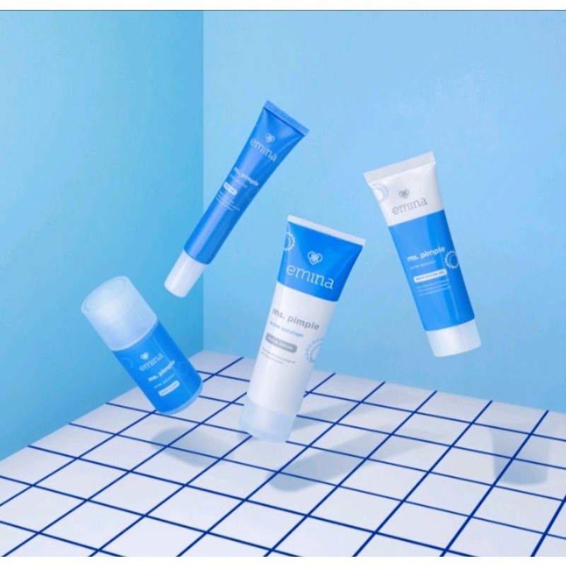 ✨SHASYA✨EMINA Ms Pimple Acne Solution Series | Face Wash Toner Moisturizing Gel Spot Best Seller Acne series Acne Serum