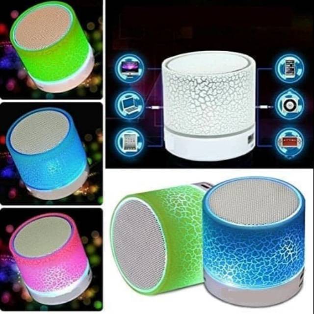 Speaker bluetooth BAS  jaring  lampu LED