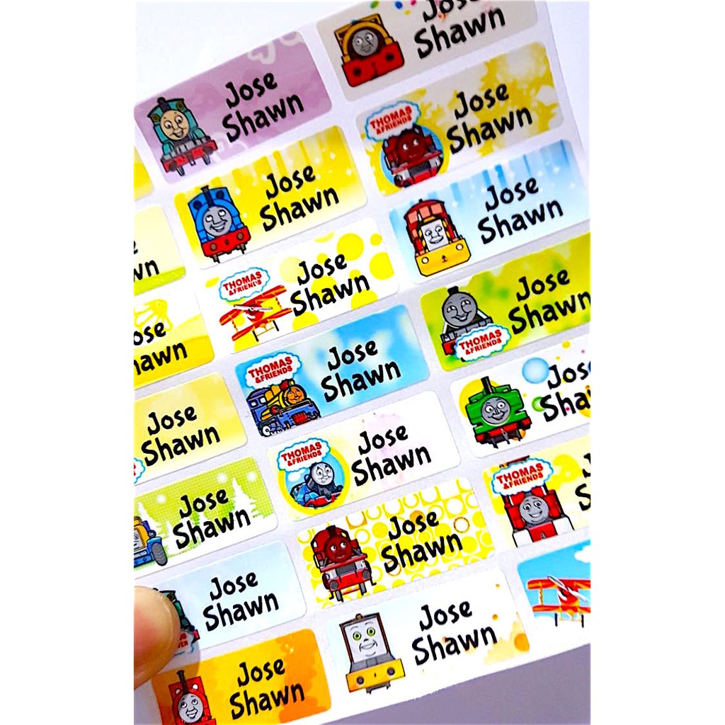 

Label nama anti air stiker waterproof Thomas and Friend