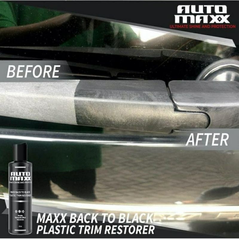 AUTO MAXX FUSHION PRO MAXX BACK TO BLACK PLASTIC TRIM RESTORER EXTERIOR CAR CARE EXTERIOR DETAILING