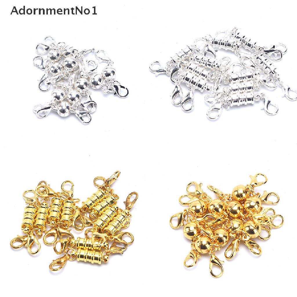 (AdornmentNo1) 10pcs / lot Kait Lobster Magnetik Handmade DIY Untuk Membuat Perhiasan