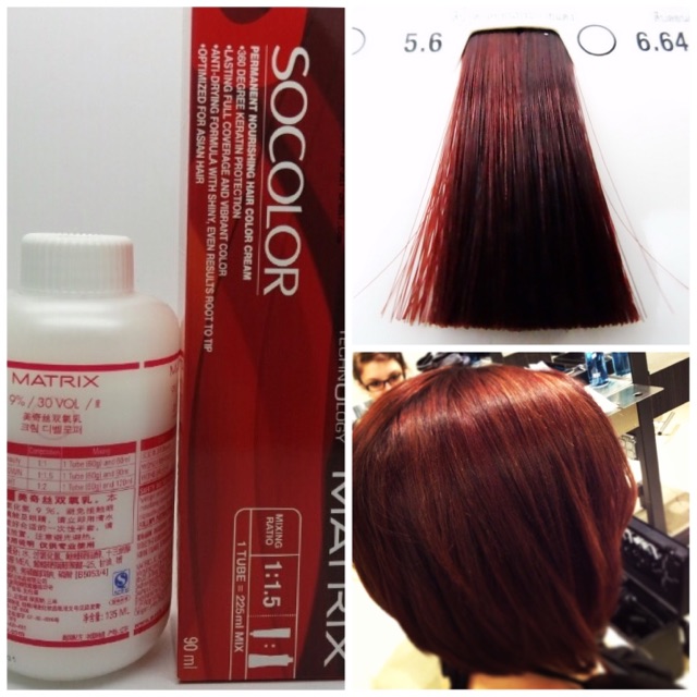 Matrix Socolor 5 6 5r Light Red Brown Hair Dye Cat Rambut Merah.