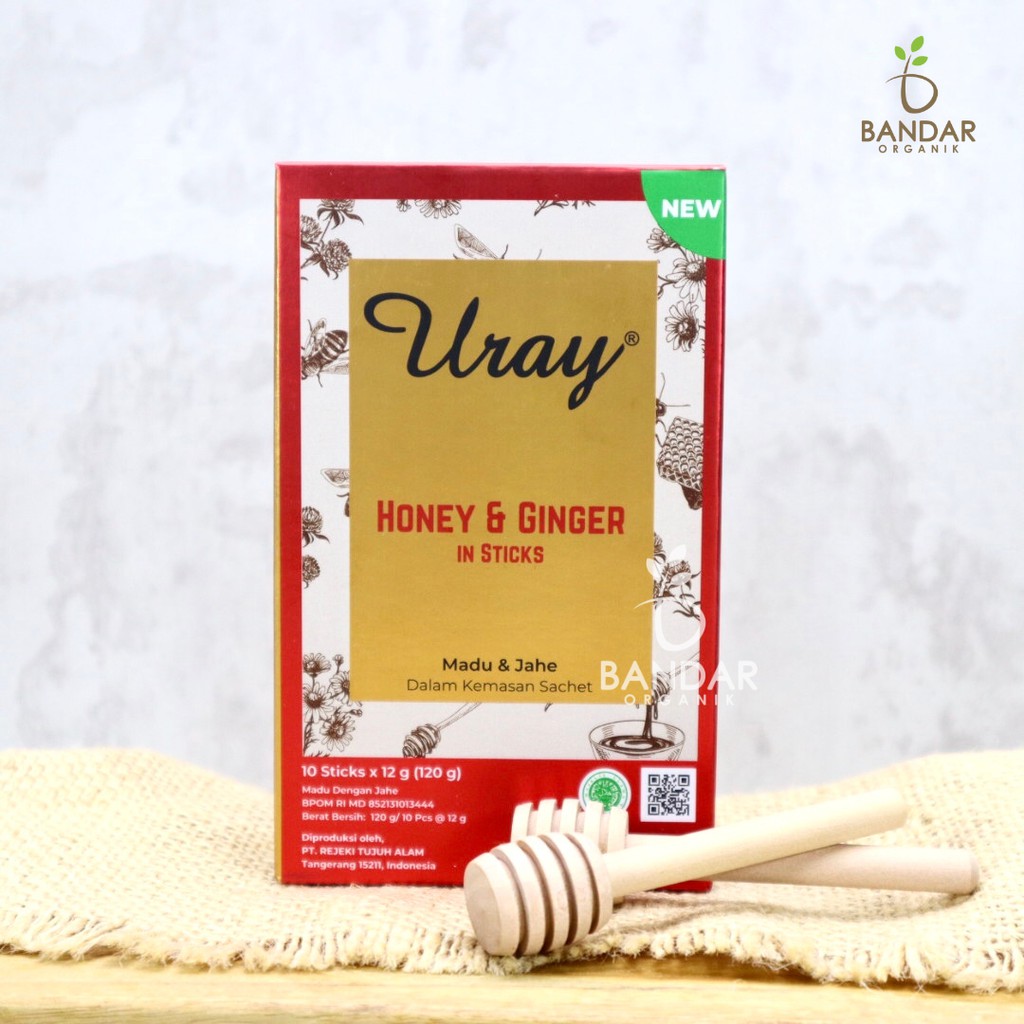 

Madu Uray Stick Honey & Ginger 120gr / Madu Jahe Uray Sachet Isi 10