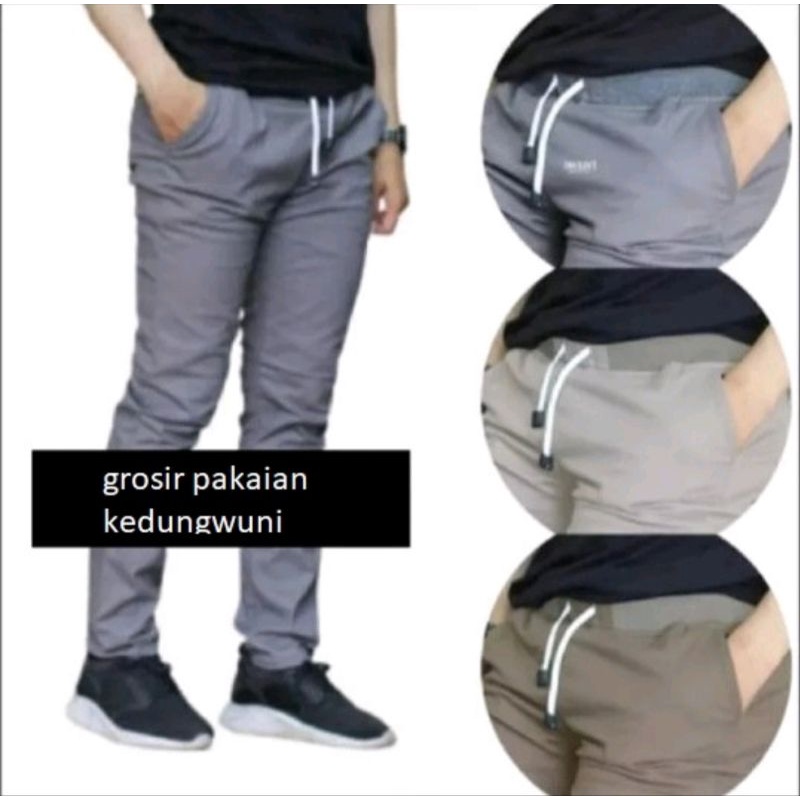 PROMO PINGANG KARET - Chino panjang Chino Pants Pinggang Karet / Celana chino anak / celana chino pria dewasa celana panjang Pria -