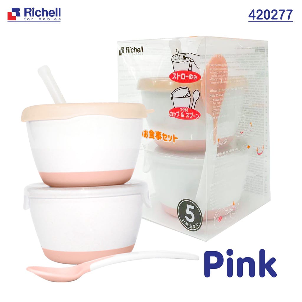 RICHELL MEAL TRAINING SET  // Gelas &amp; Mangkok Bayi // AQ CUP DE MUG