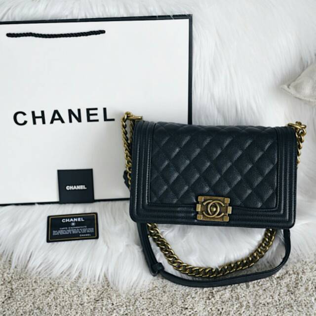 Chanel Boy Classic Medium Caviar Bag