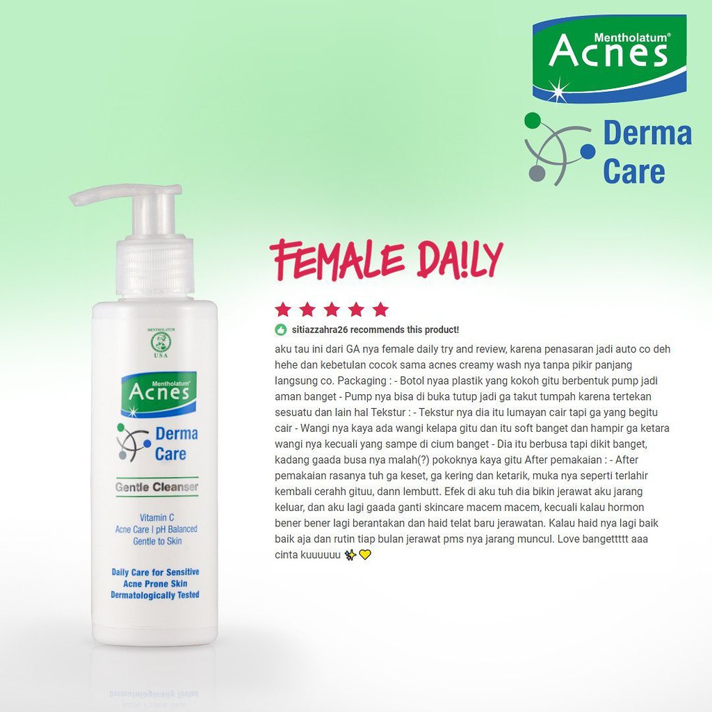 ACNES Derma Care Gentle Cleanser 120gr