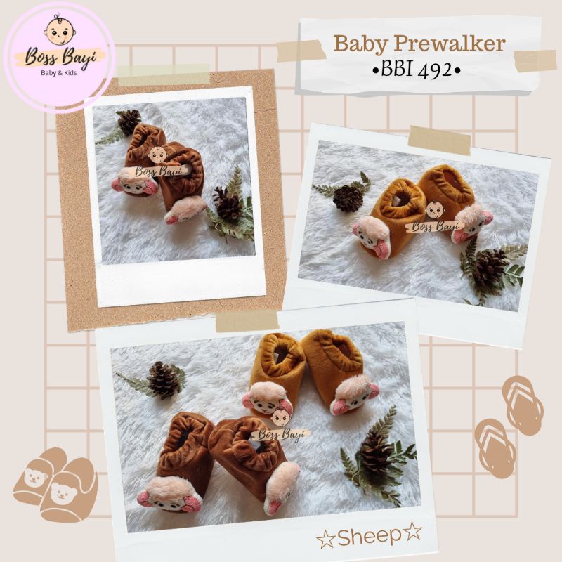 BOSS BAYI - Prewalker Shoes Baby / Sepatu Kain Bayi Motif Boneka Karakter