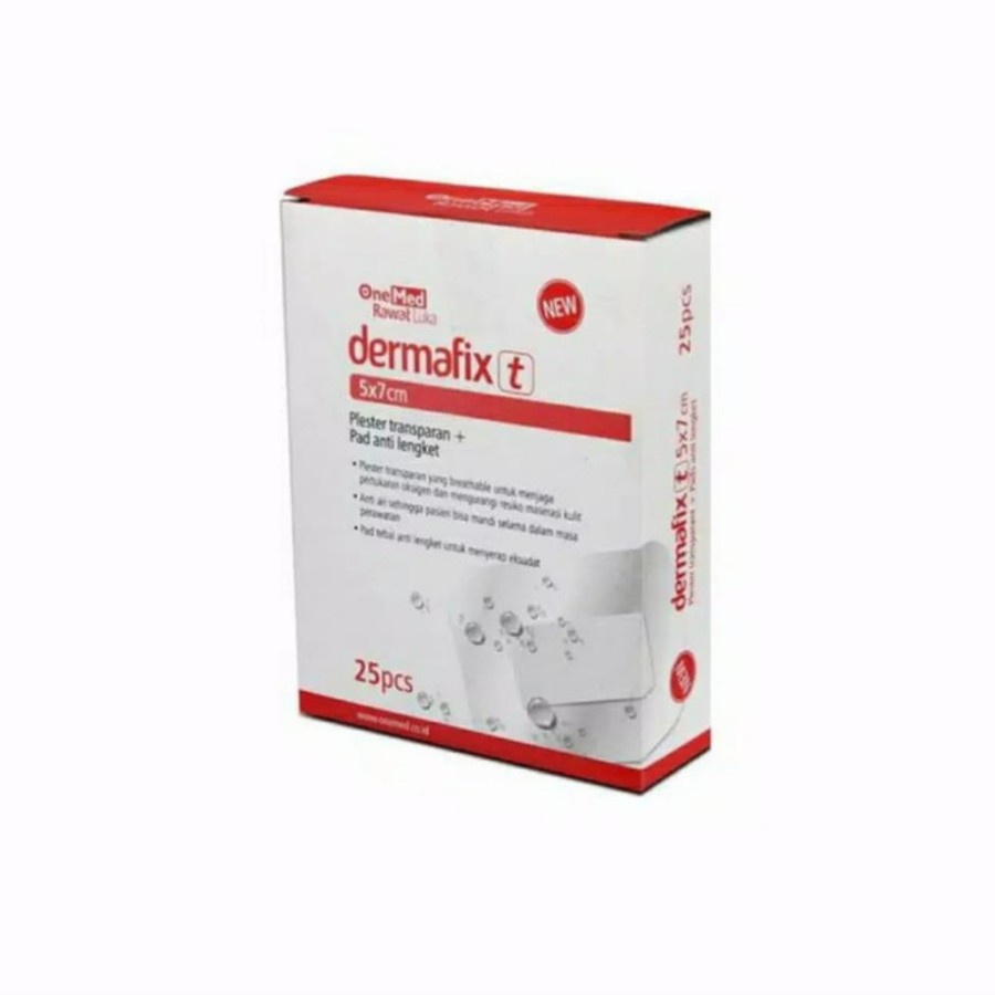 1 lembar - Dermafix 5x7 cm Plester transparan