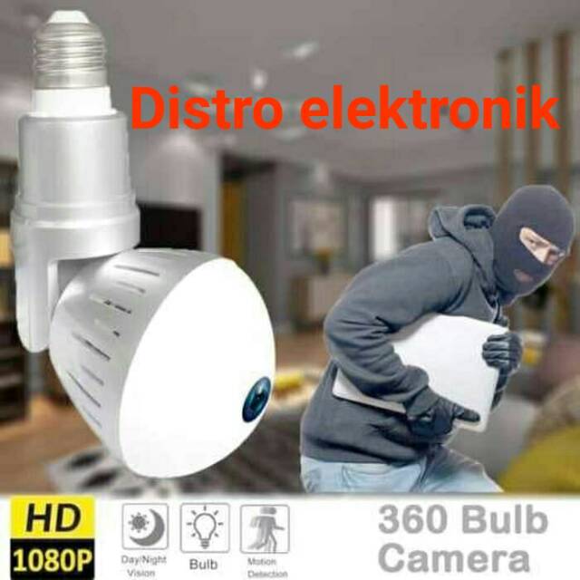 Spy Cam Ip Camera LED Bulb 3MP Kamera Hidden Kamera IP flexibel Model  Lampu Bohlam Wireless Light
