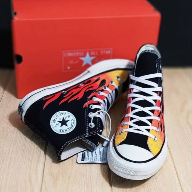 CONVERSE 70.S HIGH BLACK ENAMEL RED