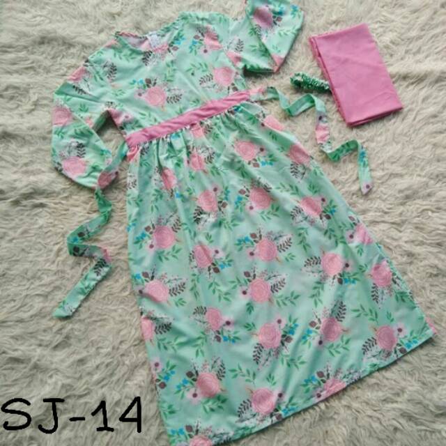 BAJU GAMIS ANAK PEREMPUAN MURAH GAMIS ANAK UMUR 10 TAHUN GAMIS SALMA