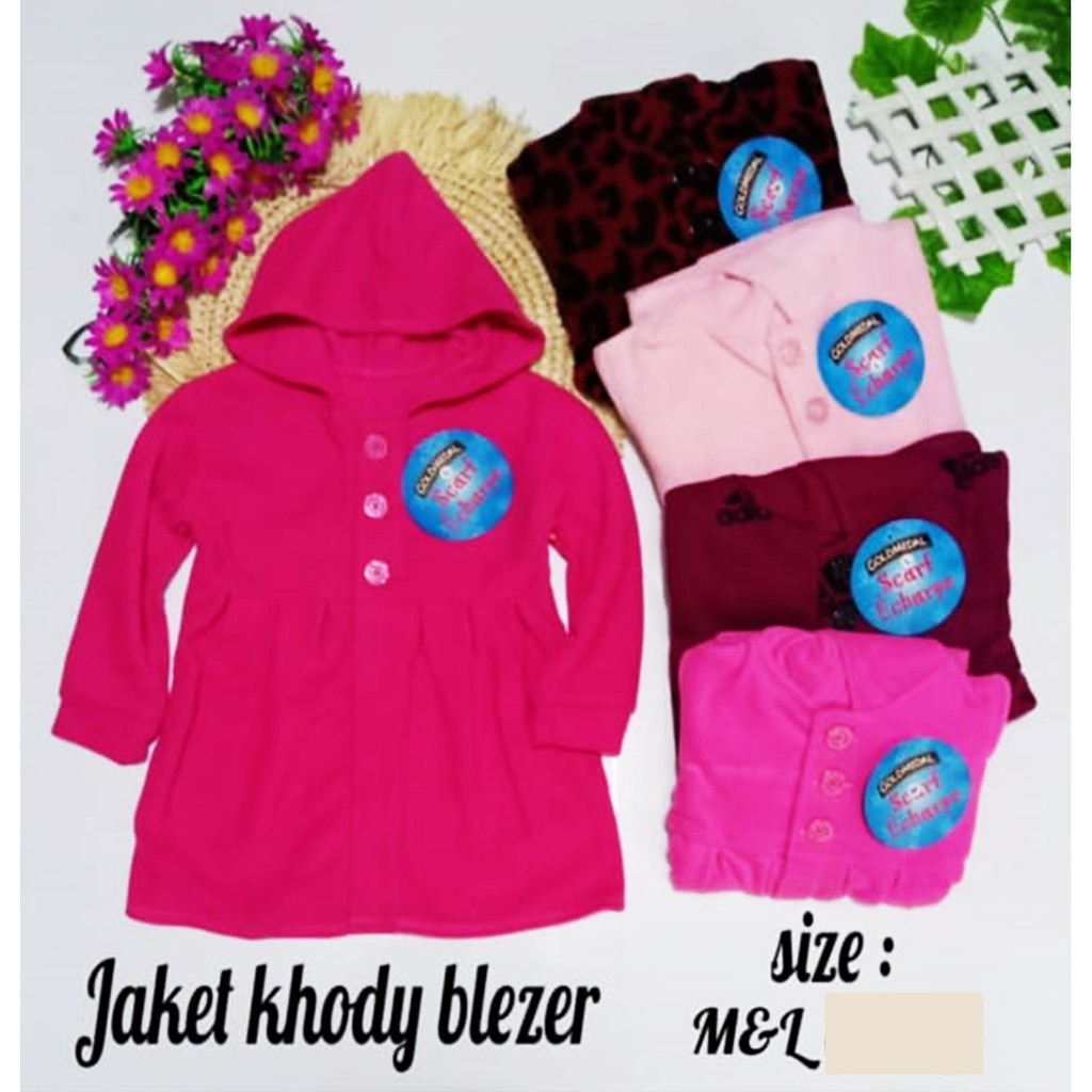 Baju Luaran Blazer Jaket Hoodie Anak Perempuan