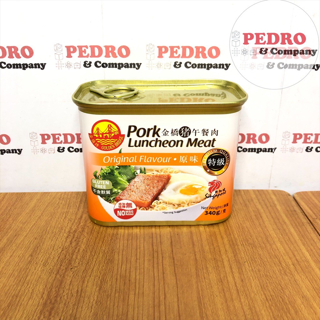 

Golden bridge pork luncheon meat 340 gram - no msg singapore