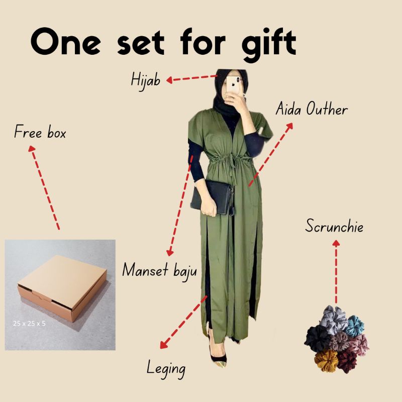 

One set for gift / satu set dapat banyak