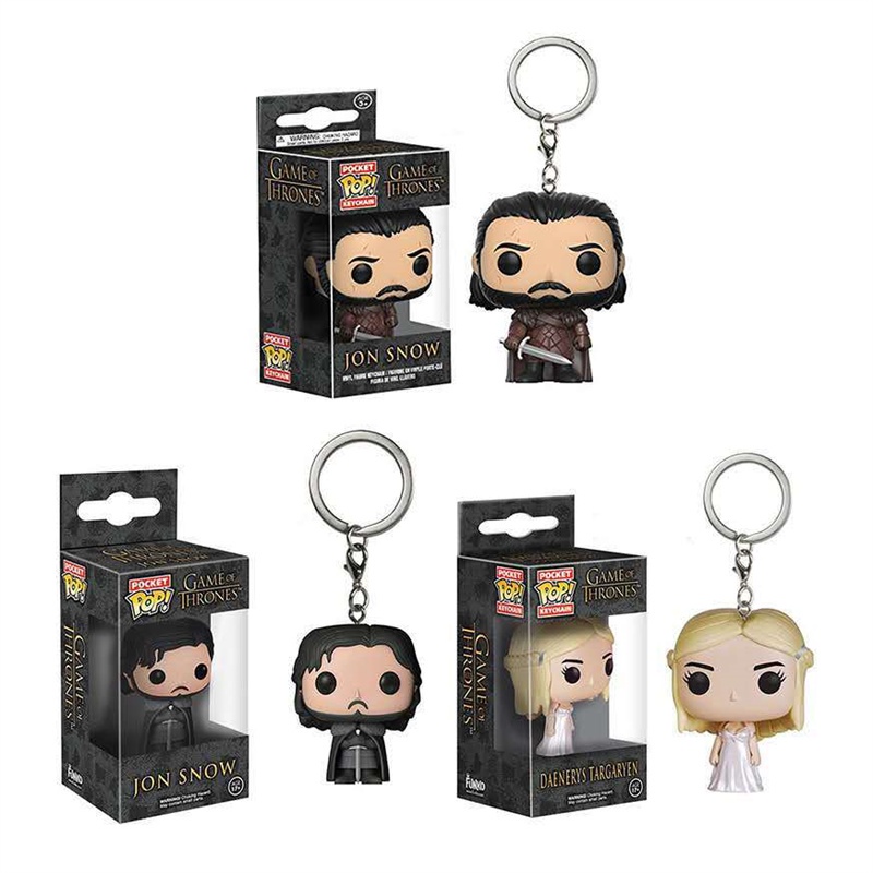 Funko POP Gantungan Kunci Karakter Game of Thrones Bahan PVC