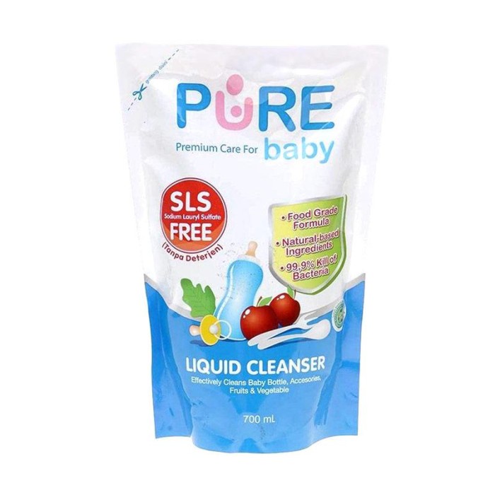 

PureBB Baby Liquid Cleanser Refill 700ml Sabun Cuci Bottle Bayi Pump