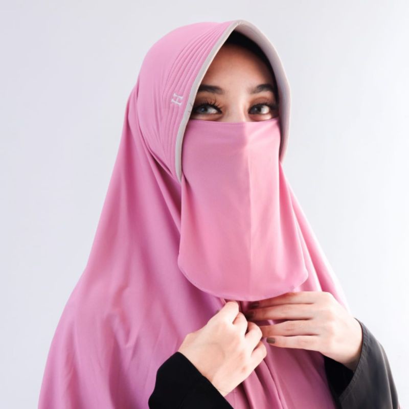 khimar bergo jersey jumbo | kerudung instan