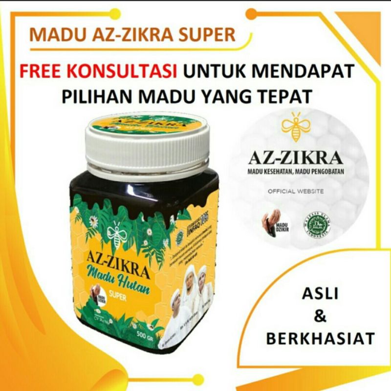 

Madu Azzikra 500 Gram Kemasan Baru