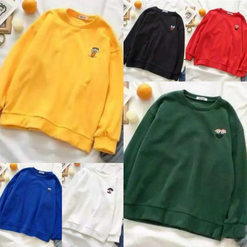 Sweater Warna Warni Elmo / Sweater Cewek / Sweater cowok