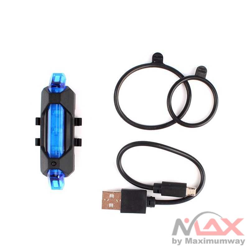 Lampu belakang sepeda cas ulang USB Defensor Lampu Sepeda 5 LED Taillight Rechargeable MTB Gunung 1