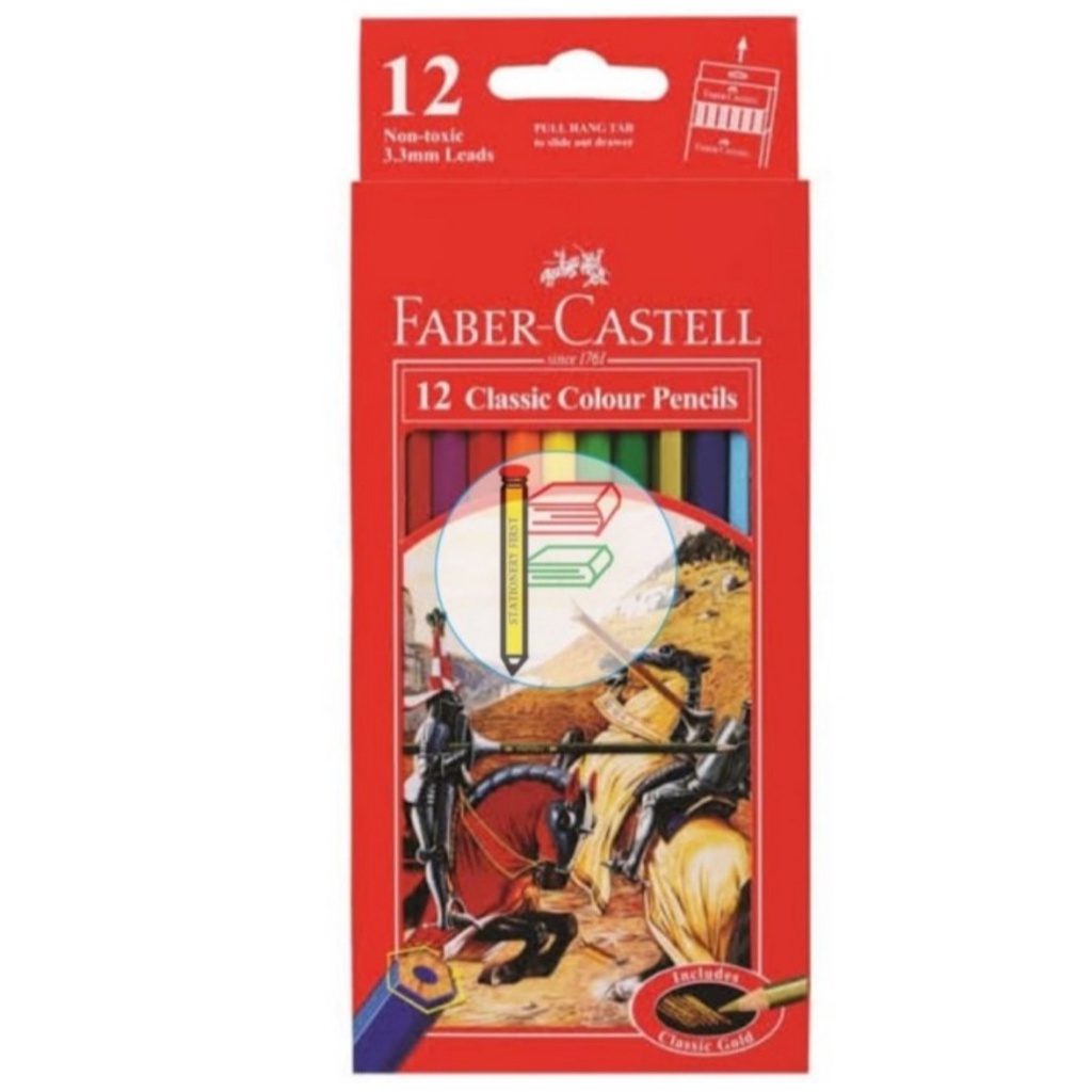 

PENSIL WARNA FABER CASTELL 12 WARNA CLASSIC