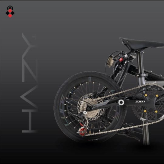 Sepeda Lipat Camp Hazy 11 Speed Black Grey Folding Bike Garansi SNI Termurah Murah-3