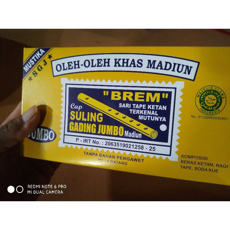 

BREM cap SULING GADING JUMBO / SARI GADING JUMBO