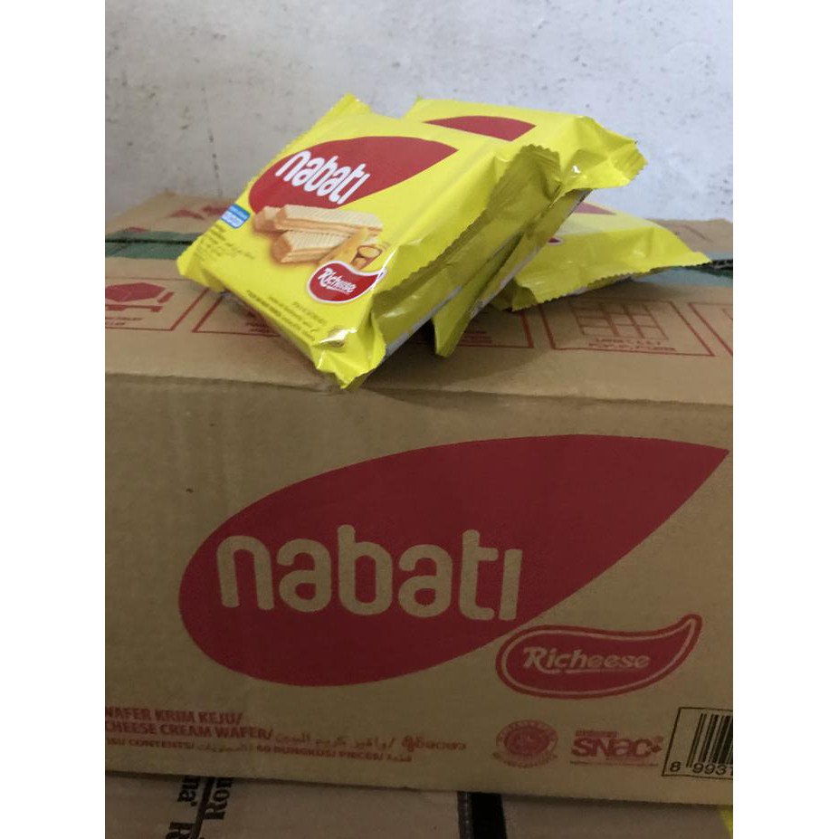 Jual NABATI RICHEESE 50 GRAM WAFER KEJU 1 DUS ISI 60 PCS | Shopee Indonesia