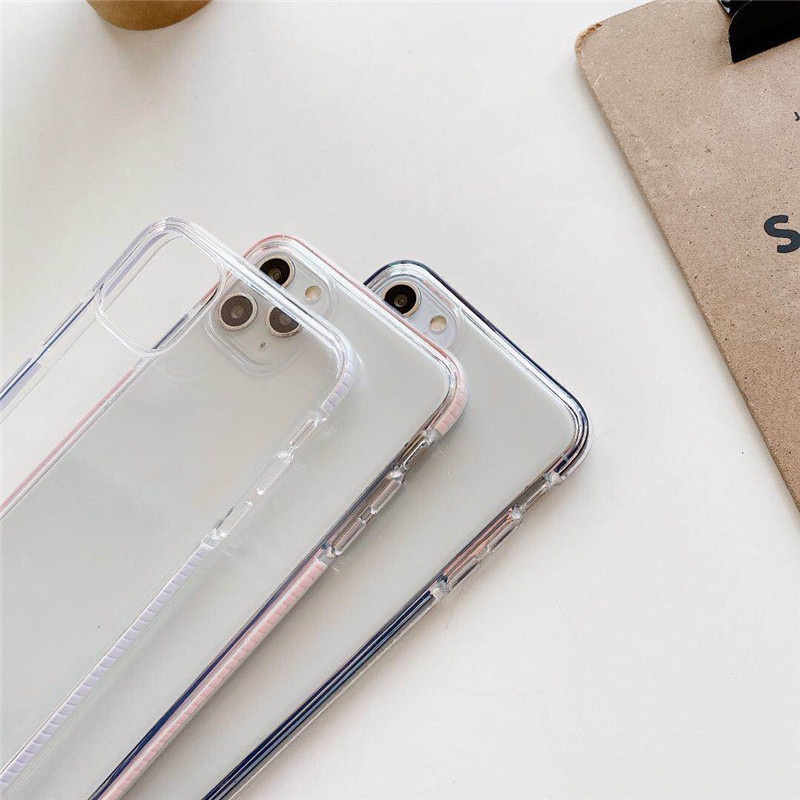 Soft Case TPU Transparan Anti Jatuh Shockproof Untuk IPhone 11 12 13 14 Pro MAX 6 6s 7 8 14 Plus X XR XS MAX SE 2020