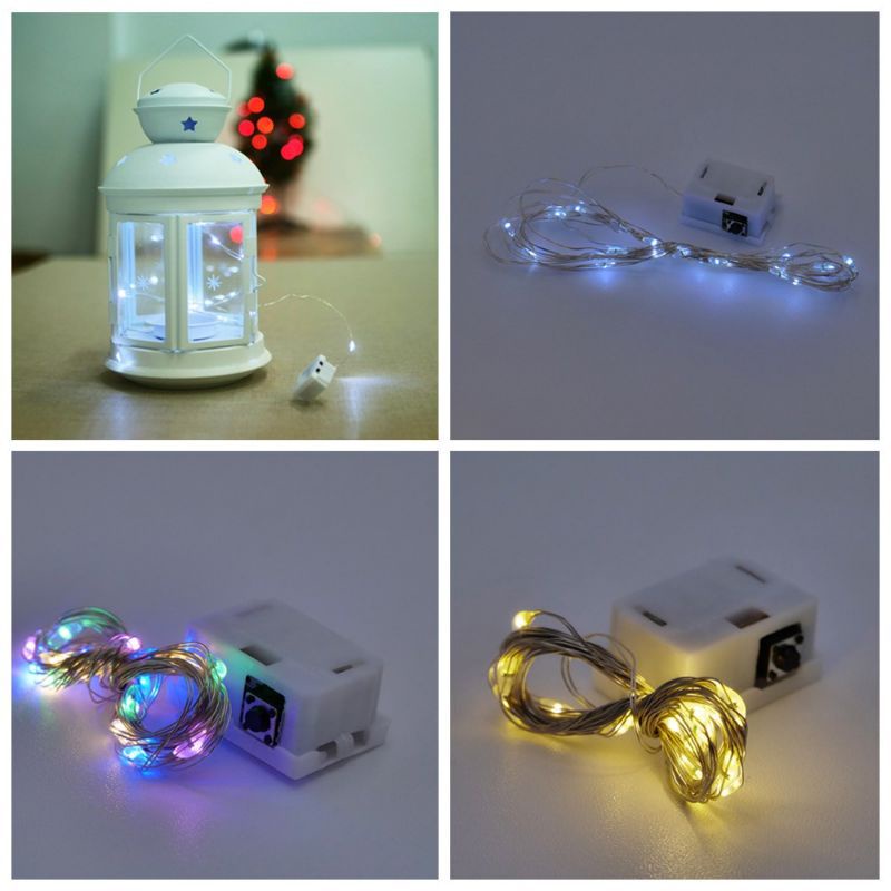 Lampu Tumblr Led 1 Meter 3 mode Led kabel kawat free batrai