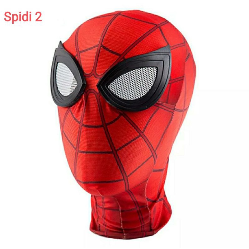 New Mask Spiderman Topeng Spiderman Baru Bahan Kain Mata Keren