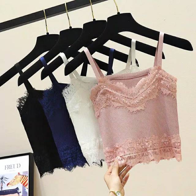 TANK TOP RENDA RAJUT / CROP TOP RAJUT RENDA SEXY IMPORT