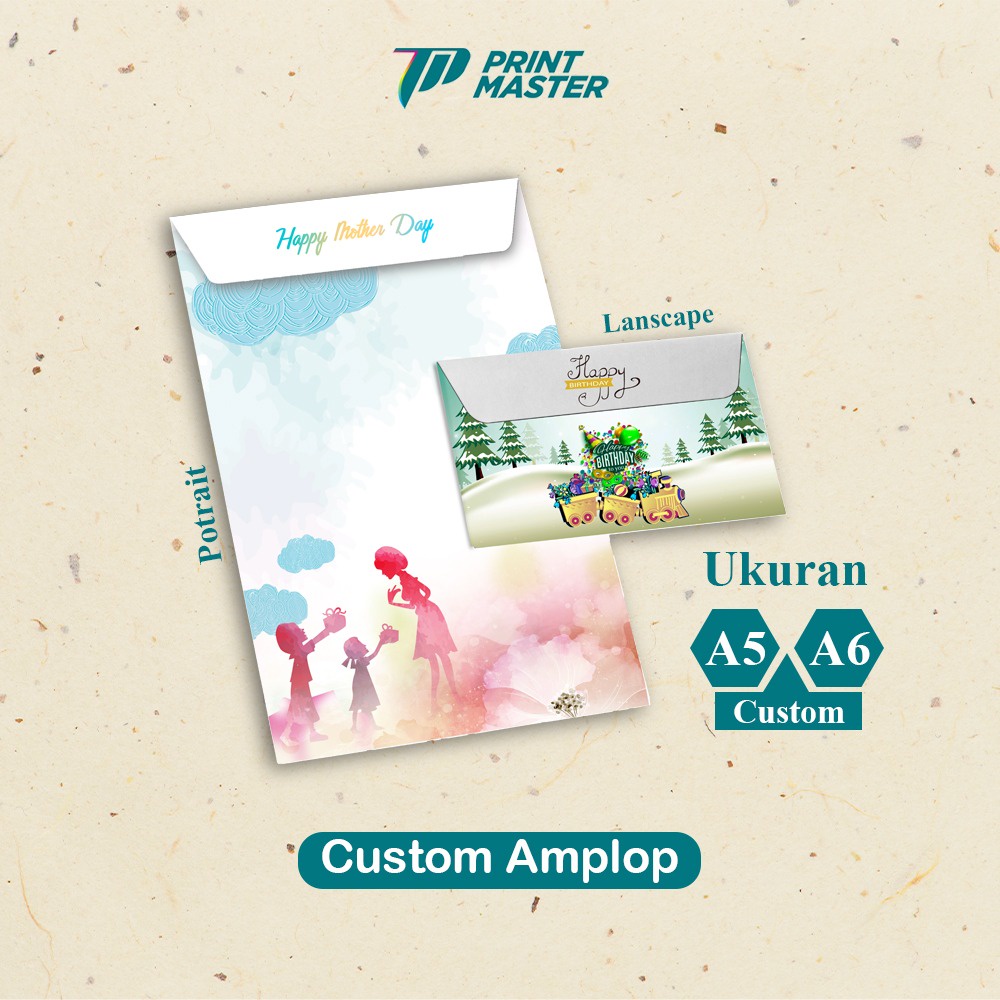 Cetak Amplop Custom Design / Angpau / Lebaran / Ulang Tahun