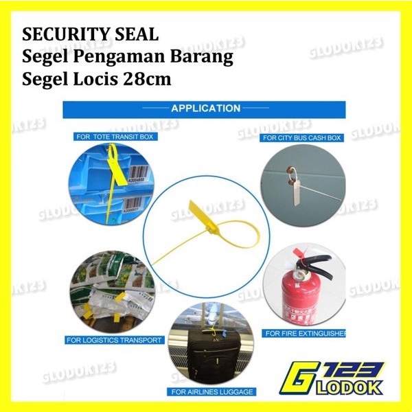 Segel Locis Security Seal Plastik Koper Panel Container Truk Bank Tag - 10pcs