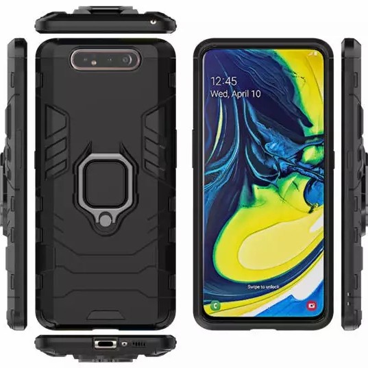 WS7 CASE SAMSUNG A80 RUGGED ARMOR ROBOT TRANSFORMER STANDING IRING