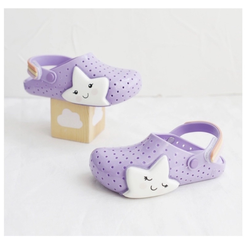 Sepatu sandal anak minimelissa fabula star purple