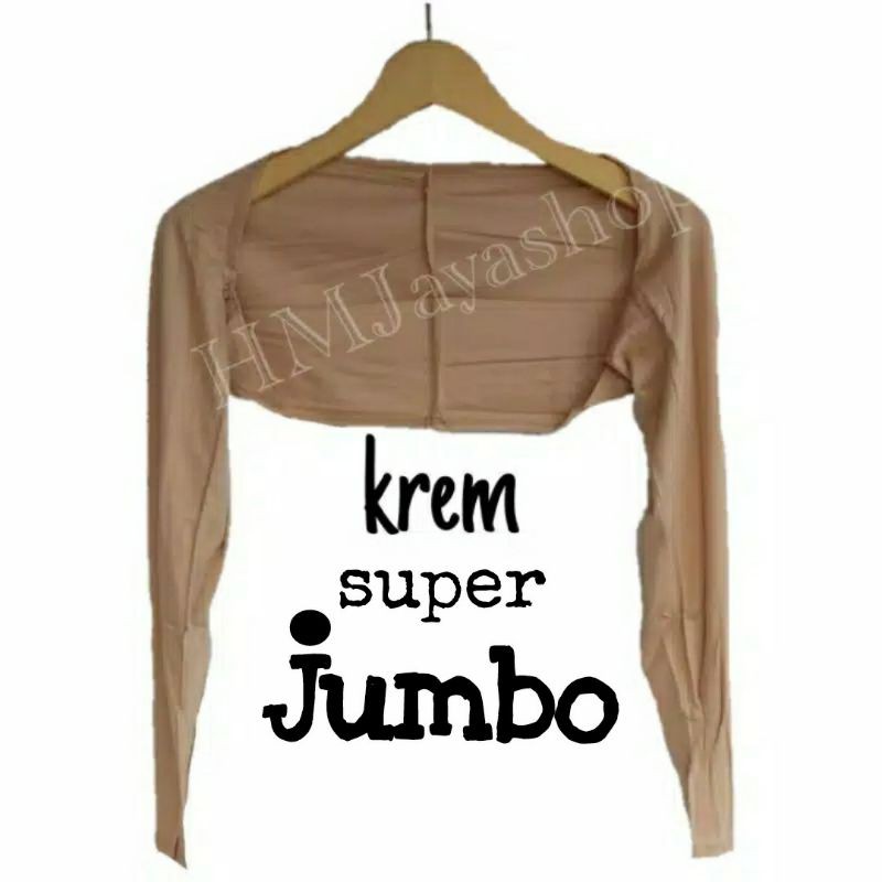 Manset Tangan Sambung Bolero Jumbo Manset Sambung Bolero Super Jumbo +-Krem