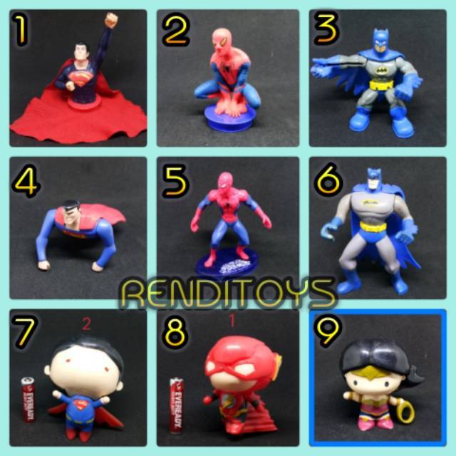 Superman Action Figure KFC Mini Termurah Cyborg The Flash Action Figure