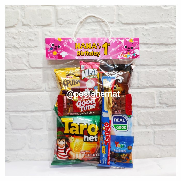 

NEW Paket Snack Ulang Tahun Anak / Bingkisan / Goodie bag / Snack Ultah