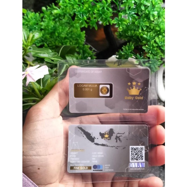 Baby Gold Emas Mini Logam Mulia 0.001 Gram-2