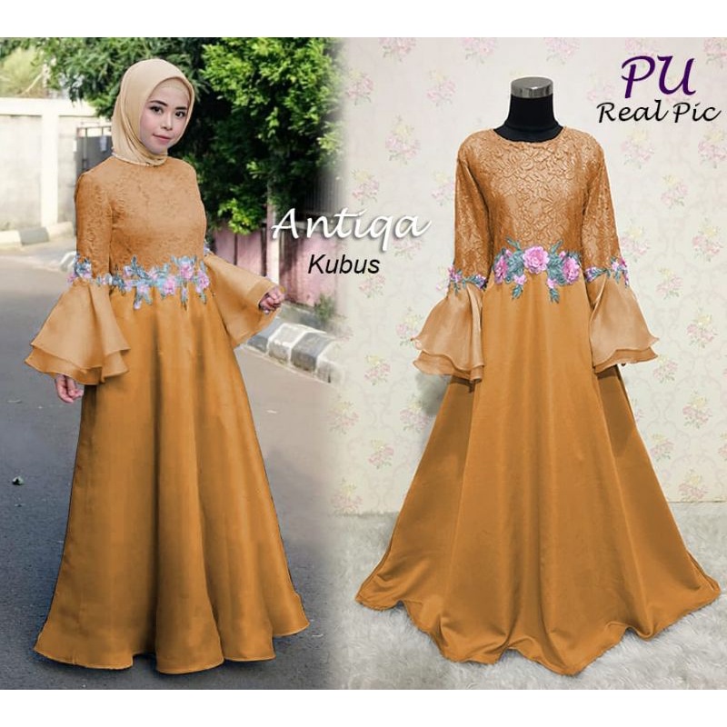 Gamis Pesta Premium Antiqa Gamis Pesta Muslimah Mewah