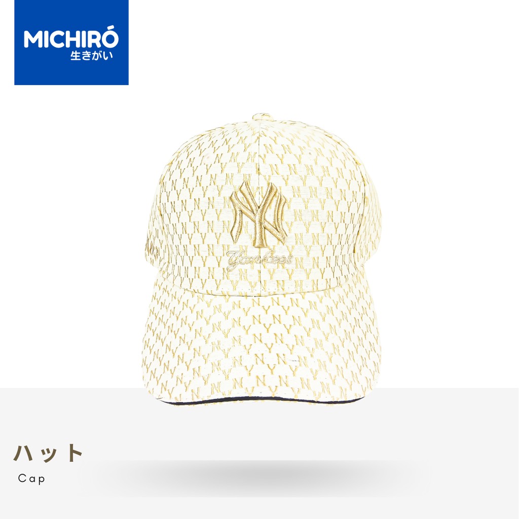 MICHIRO Topi Baseball KOREA Unisex Fashion Import Baseball NY Bordir Full Body Cap Unisex 19NY03 Bas
