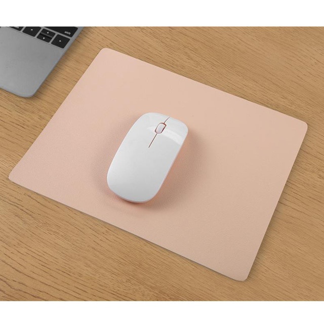 Mouse Pad Gaming Bahan Kulit Pu Dengan Bantalan Pergelangan Tangan Untuk Komputer Kantor