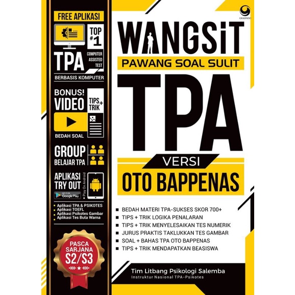 Ready Stok Wangsit Pawang Soal Sulit Tpa Oto Bappenas